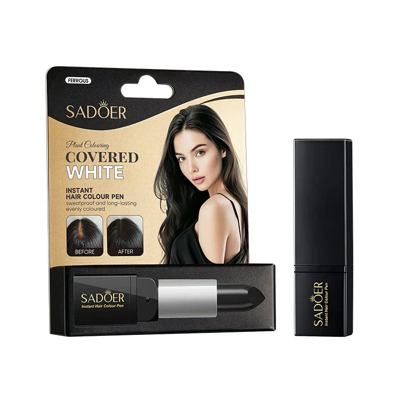 Sadoer | Instant Hair Colour Pen Brown 3.8g | Best Price in Pakistan original skincare product Pakistan