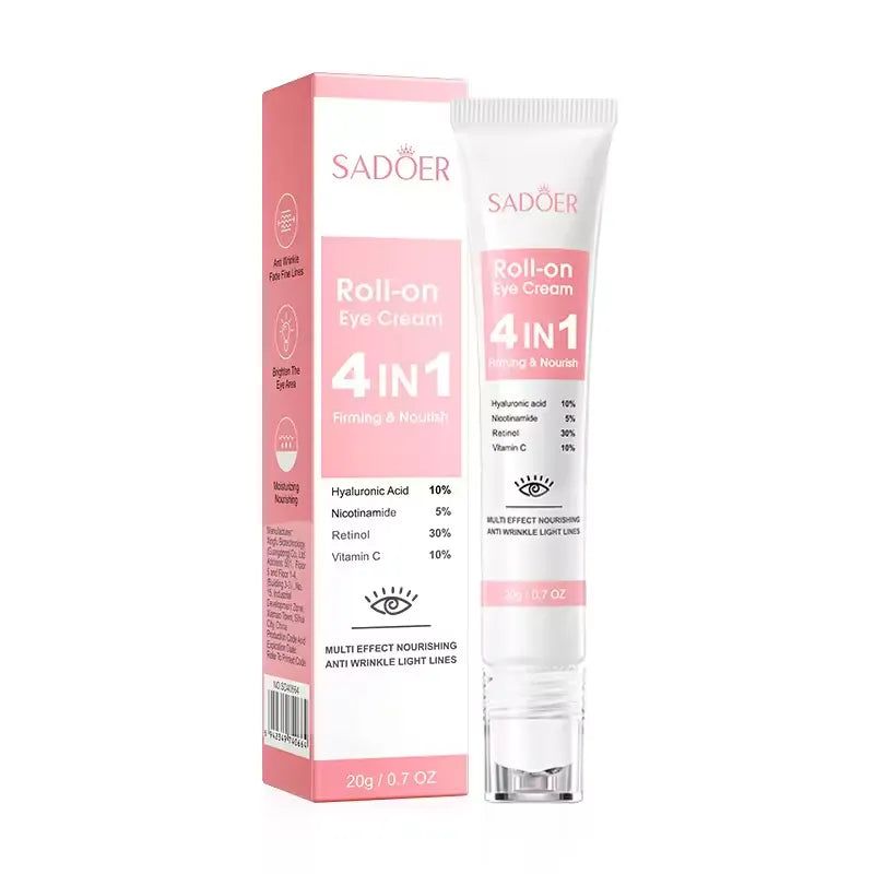Sadoer 4 in 1 Firming & Nourish Roll-on Eye Cream 20g | Best Price in Pakistan original skincare product Pakistan