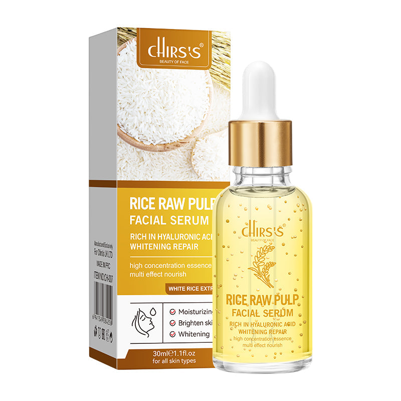Chirs's | Rice Raw Pulp Facial Serum | 30ml | Best Price in Pakistan original skincare product Pakistan
