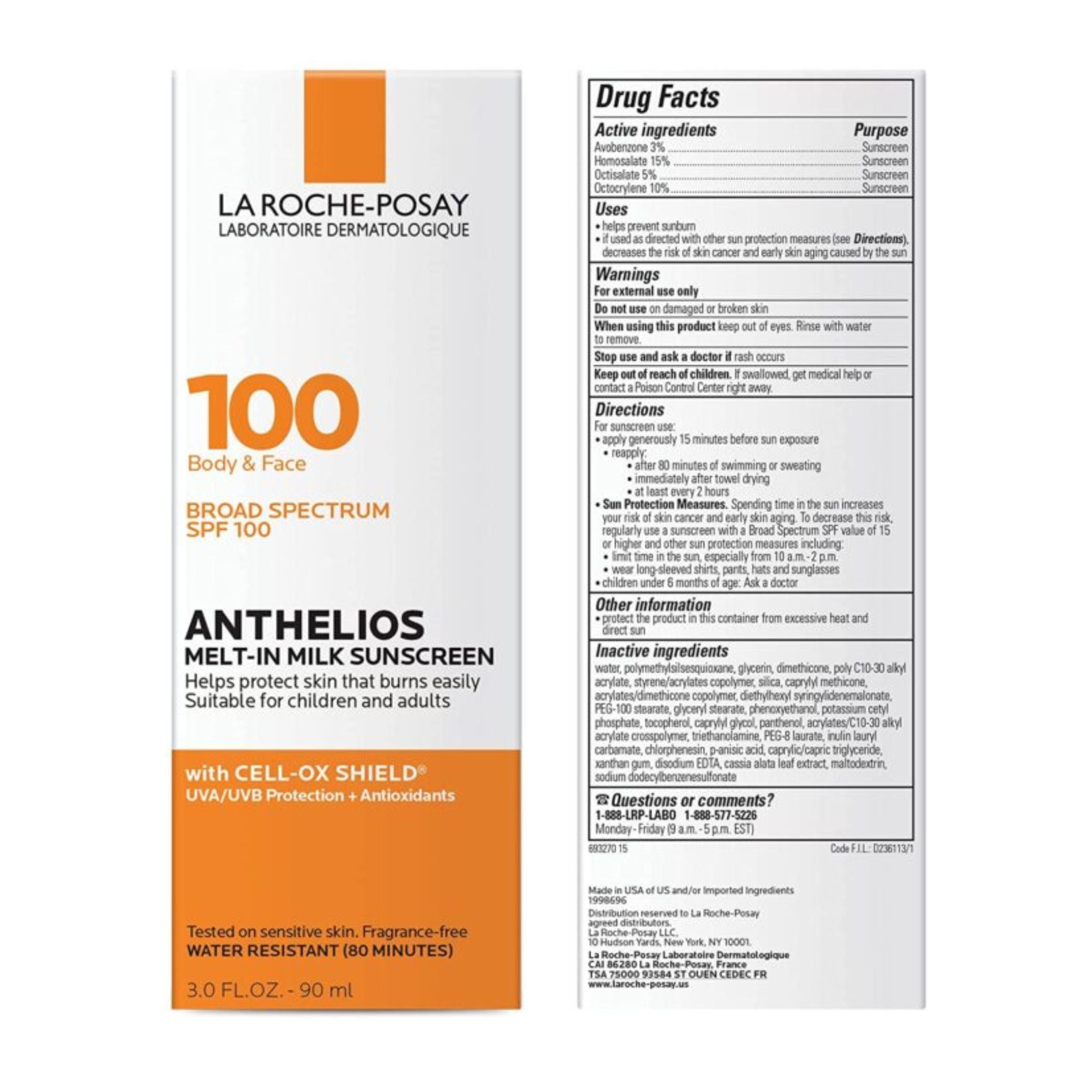 La Roche-Posay Anthelios Melt-In Milk Sunscreen SPF 100 – 90ml Secondary image