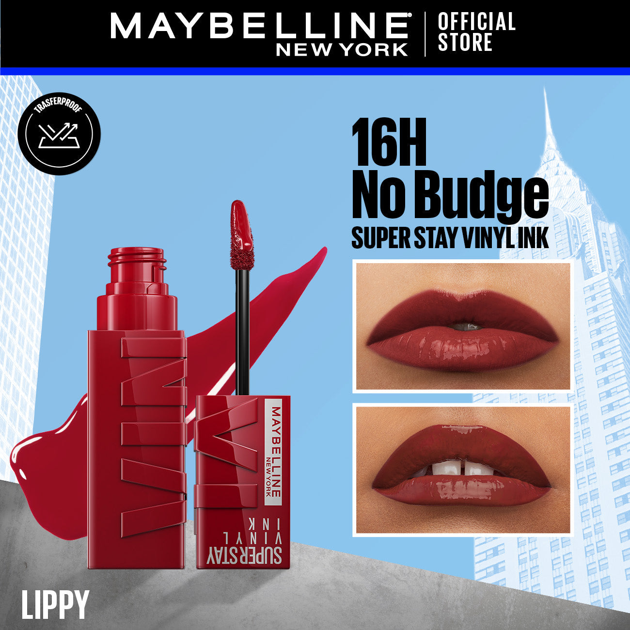 Maybelline's Superstay Vinyl Ink, 16-Hour No-Budge Liquid Lipcolor | Best Price in Pakistan original skincare product Pakistan
