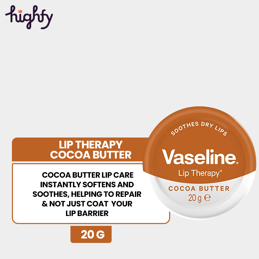 Vaseline Lip Therapy Cocoa Butter 20G | Best Price in Pakistan original skincare product Pakistan مرکزی تصویر