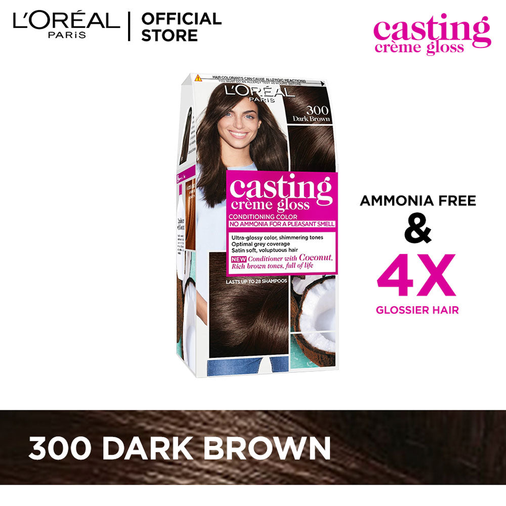 LOreal Paris | Casting Crème Gloss Hair Color | 300 Dark Brown | Best Price in Pakistan original skincare product Pakistan Main image