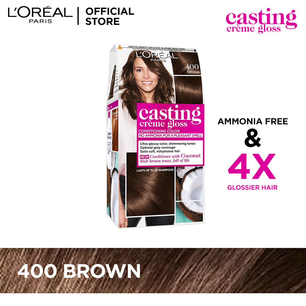LOreal Paris | Casting Crème Gloss Hair Color | 400 Brown | Best Price in Pakistan original skincare product Pakistan
