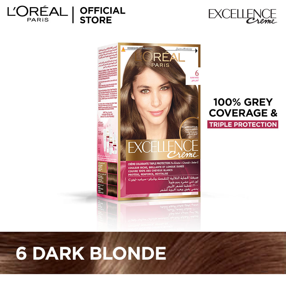 LOreal Paris | Excellence Crème Hair Color | 6 Dark Blonde | Best Price in Pakistan original skincare product Pakistan Main image