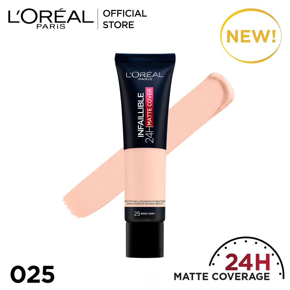 LOreal Paris | Infallible Matte Cover Foundation | 25 Rose Ivory | Best Price in Pakistan original skincare product Pakistan مرکزی تصویر