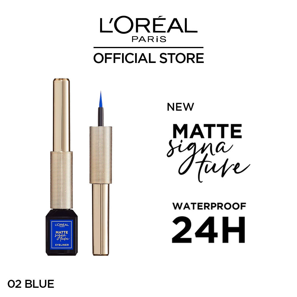 LOreal Paris | Liner Signature Liquid Eyeliner | 02 Blue | Best Price in Pakistan original skincare product Pakistan