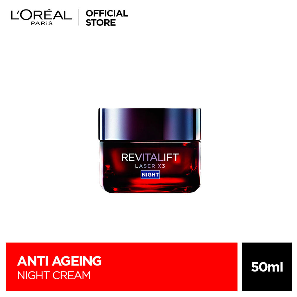LOreal Paris | Revitalift Laser x 3 Anti Aging Night Cream 50 ML | Best Price in Pakistan original skincare product Pakistan