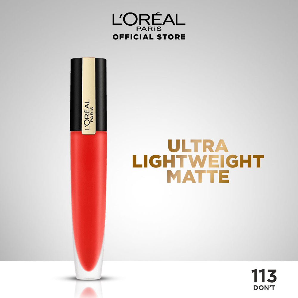 LOreal Paris | Rouge Signature Matte Lipstick | 113 Don't | Best Price in Pakistan original skincare product Pakistan مرکزی تصویر