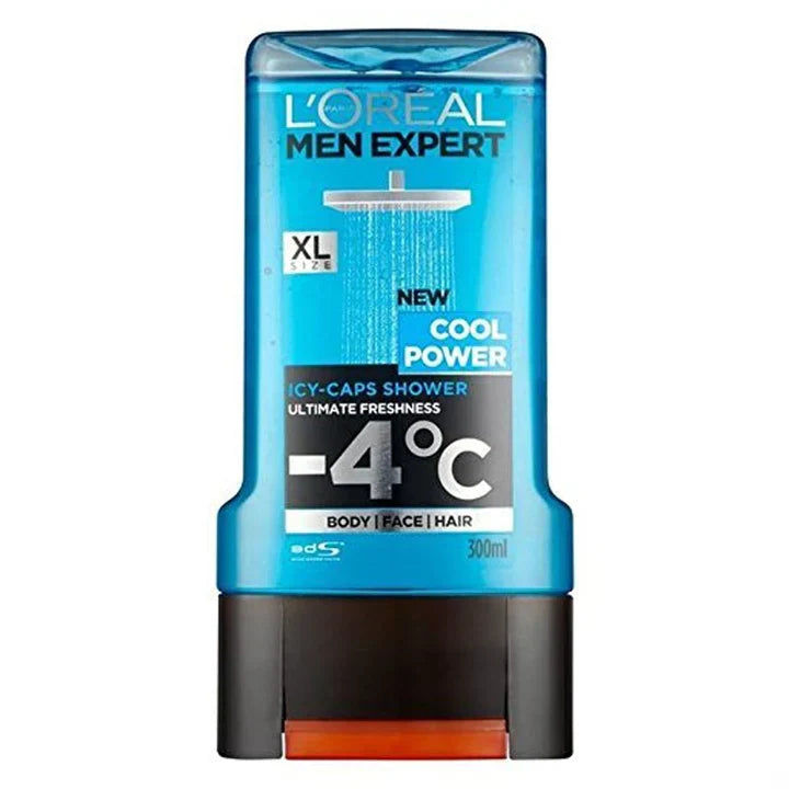 Loreal Men Expert Shower Gel Cool Power Icy | Caps 300Ml | Best Price in Pakistan original skincare product Pakistan