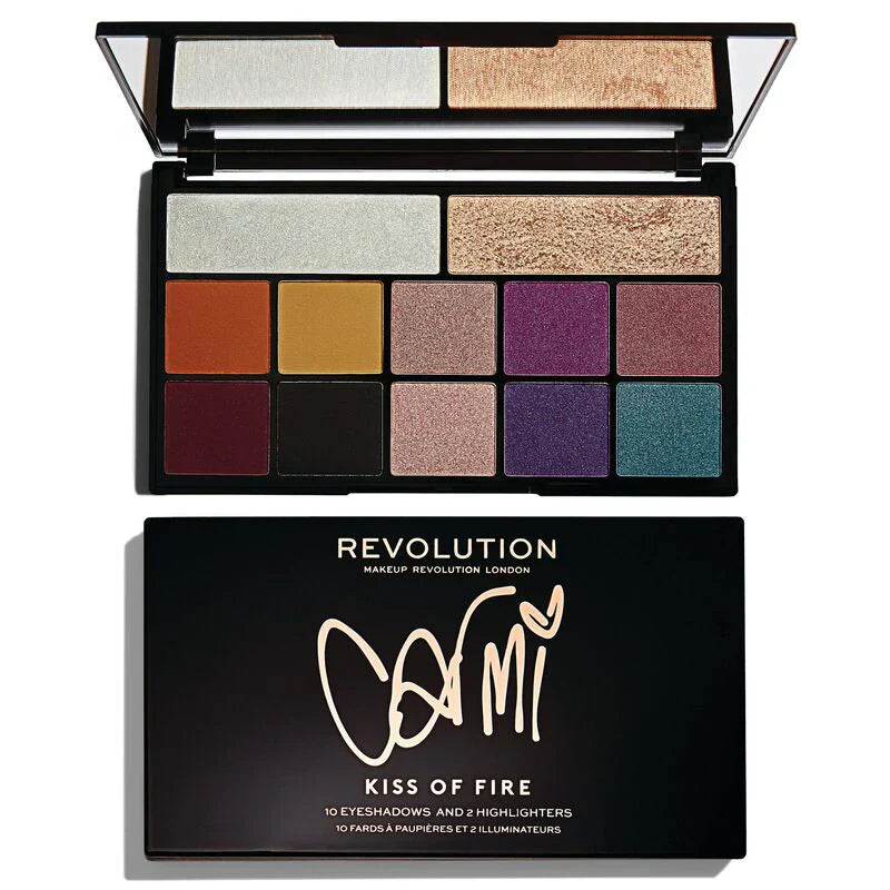 Makeup Revolution X Carmi Kiss Of Fire Palette | Best Price in Pakistan original skincare product Pakistan