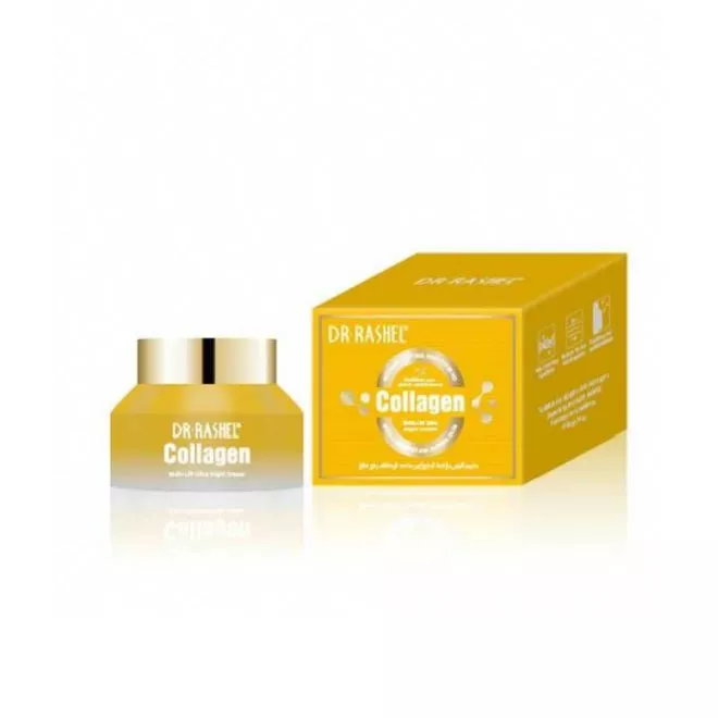 Dr.Rashel | Collagen Night Cream | 50G | Best Price in Pakistan original skincare product Pakistan مرکزی تصویر