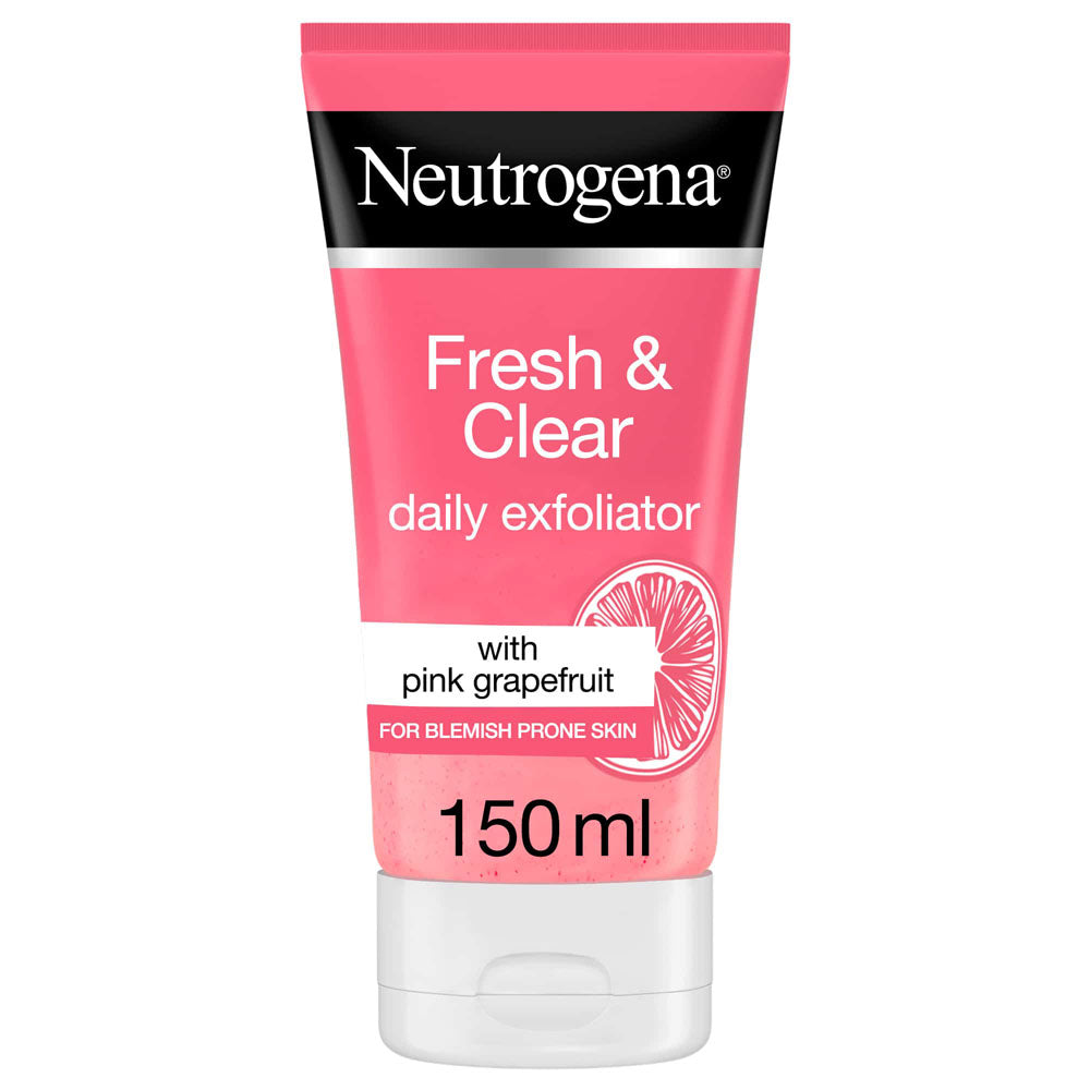 Neutrogena | Fresh & Clear Daily Exfoliator, Pink Grapefruit & Vitamin C 150ml | Best Price in Pakistan original skincare product Pakistan