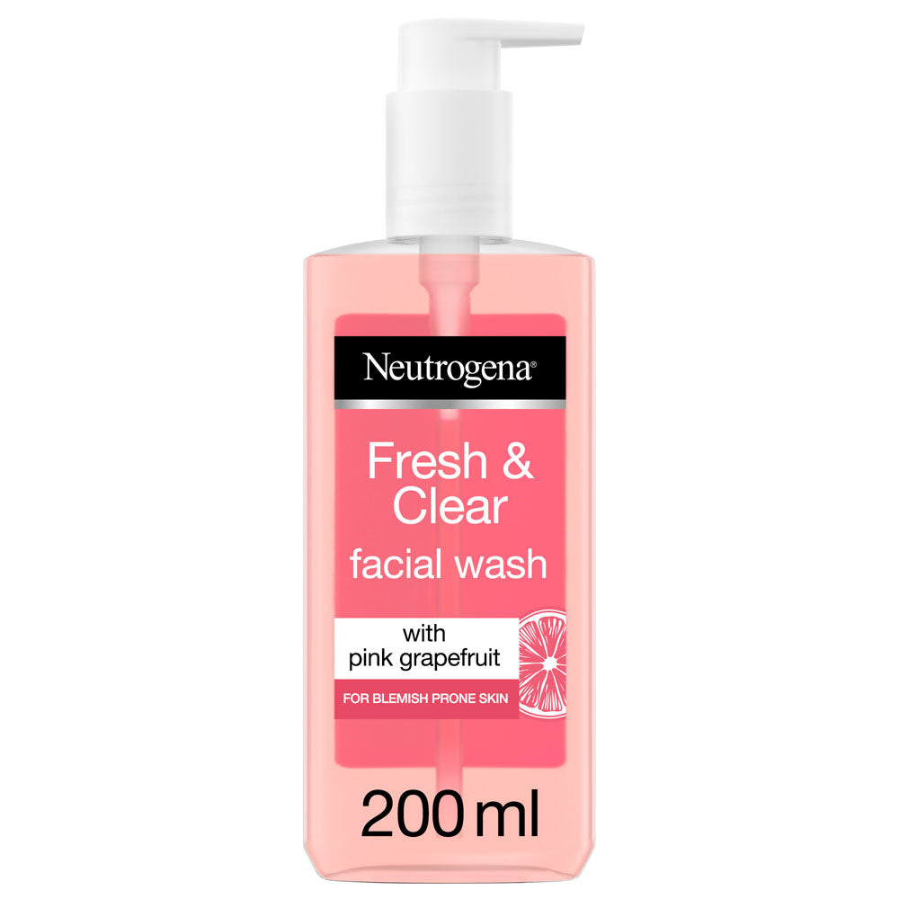 Neutrogena | Fresh & Clear Pink Grapefruit Facial Wash | 200ml | Best Price in Pakistan original skincare product Pakistan