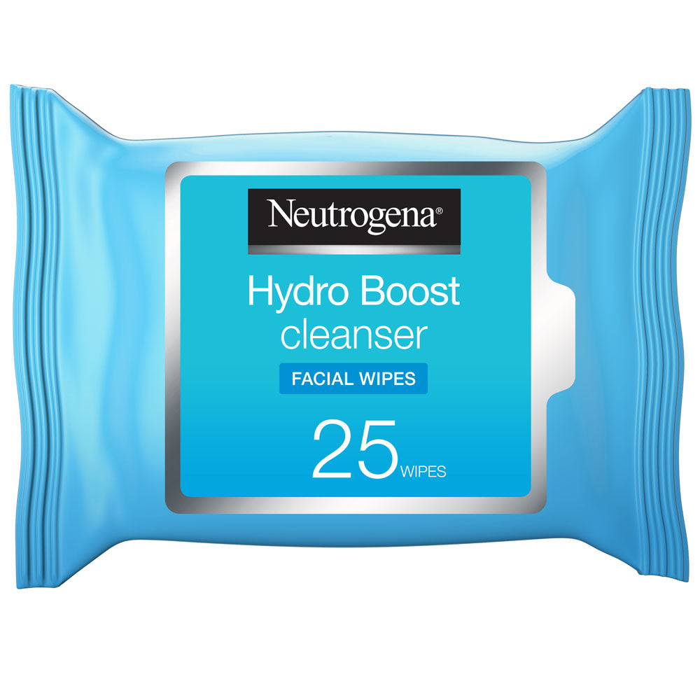 Neutrogena | Hydro Boost Cleanser Facial Wipes 25 Wipes | Best Price in Pakistan original skincare product Pakistan
