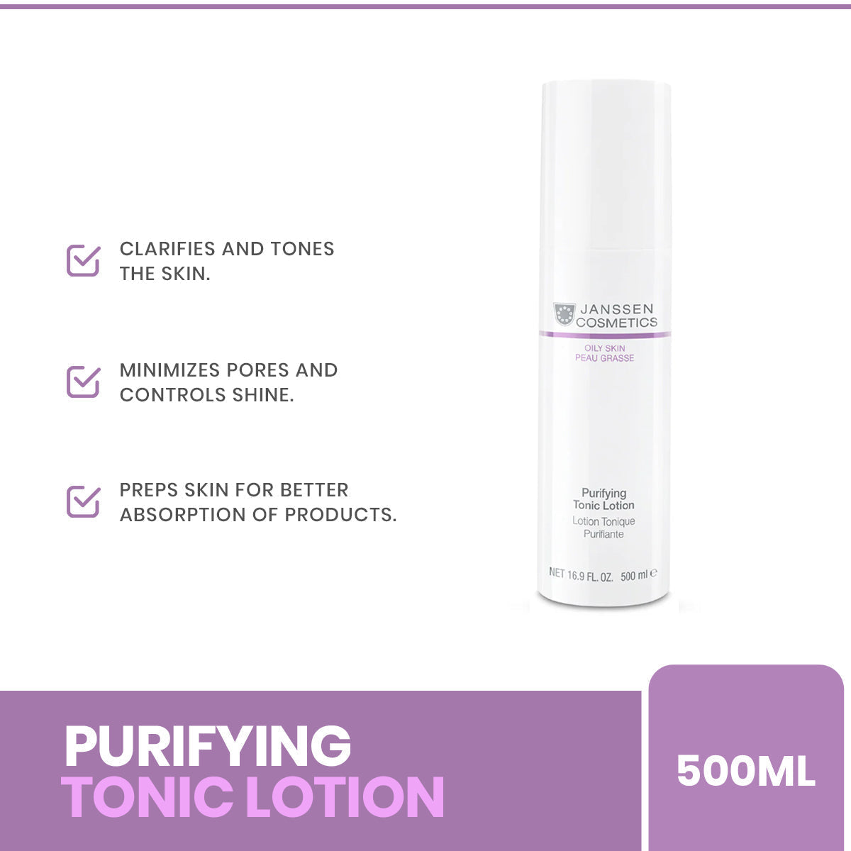 Janssen | Purifying Tonic Lotion-500 ML | Best Price in Pakistan original skincare product Pakistan