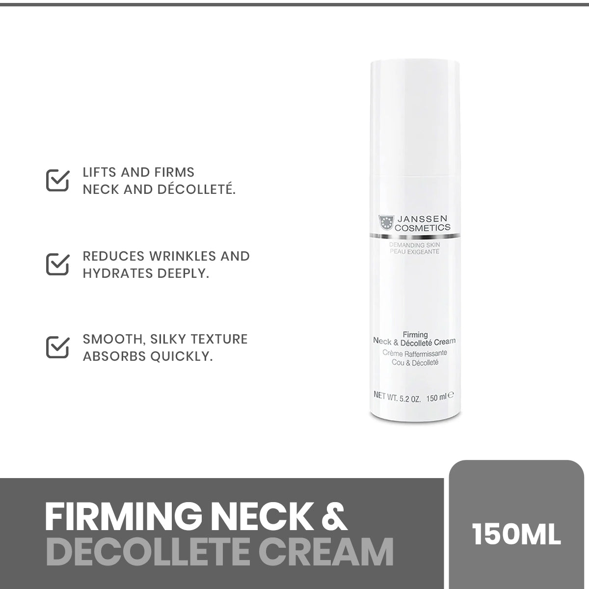 Janssen -Firming Neck & Decollete Cream 150ml | Best Price in Pakistan original skincare product Pakistan