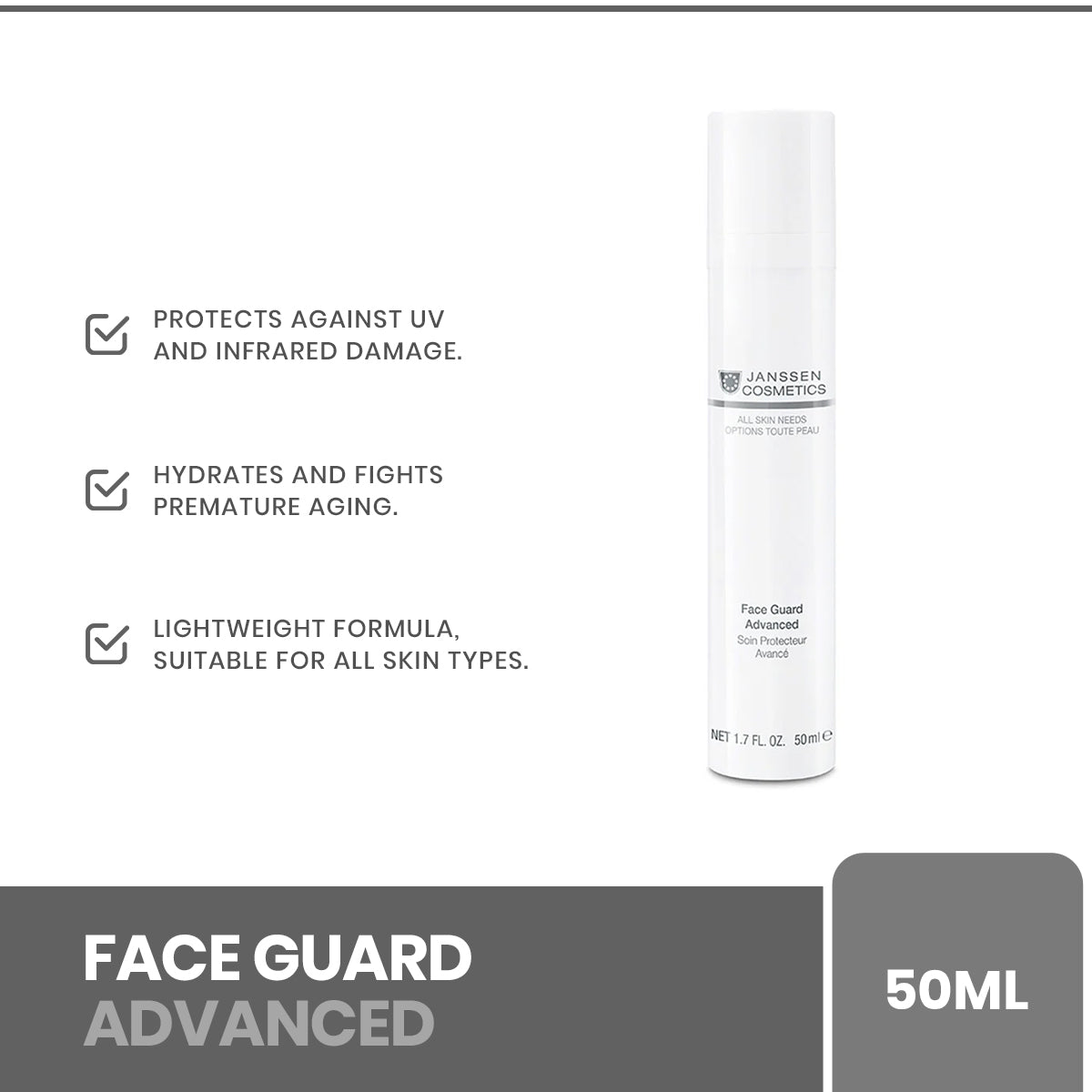 Janssen -Face guard advanced 50ml | Best Price in Pakistan original skincare product Pakistan مرکزی تصویر