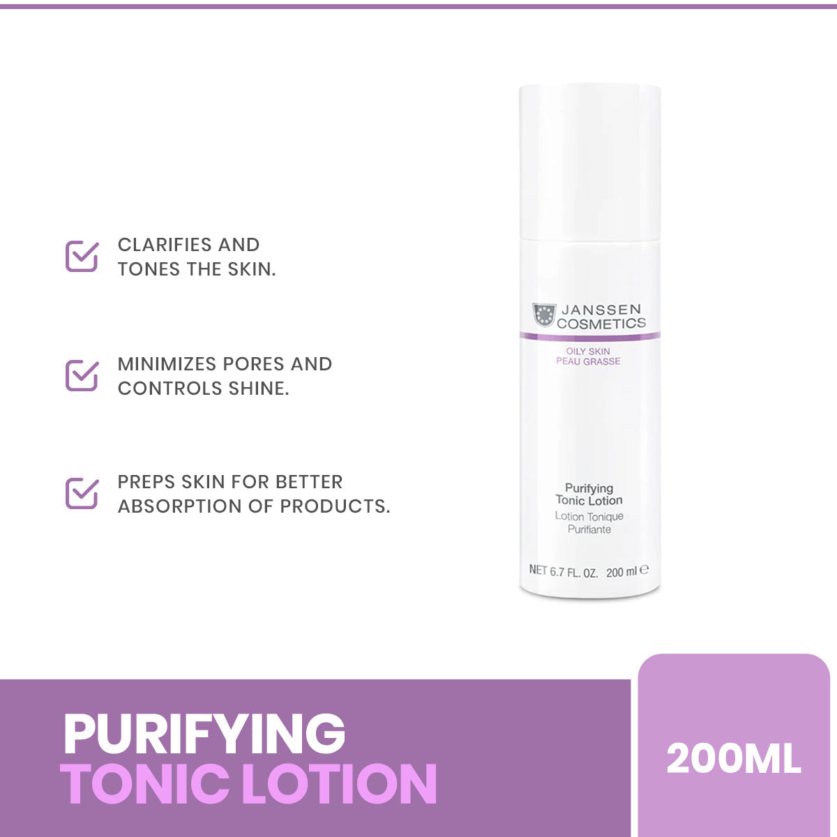 Janssen -JAN- Purifying Tonic Lotion 200 ML (4401) | Best Price in Pakistan original skincare product Pakistan مرکزی تصویر