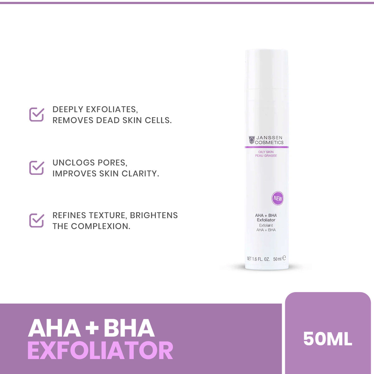 Janssen | AHA + BHA Exfoliator | 50ml | Best Price in Pakistan original skincare product Pakistan