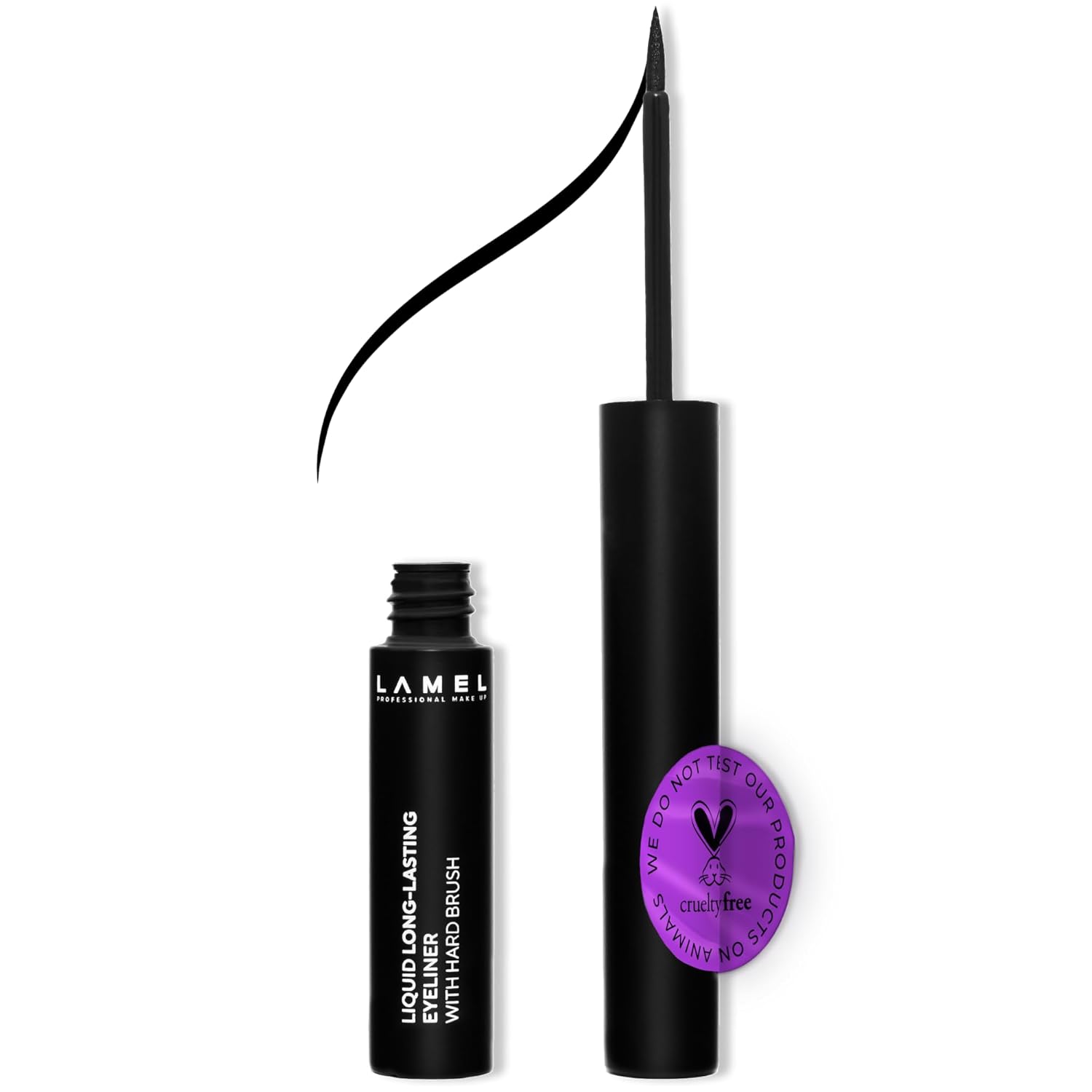 Lamel | Liquid Long-Lasting Eyeliner With Hard Brush 402 4ml | Best Price in Pakistan original skincare product Pakistan مرکزی تصویر