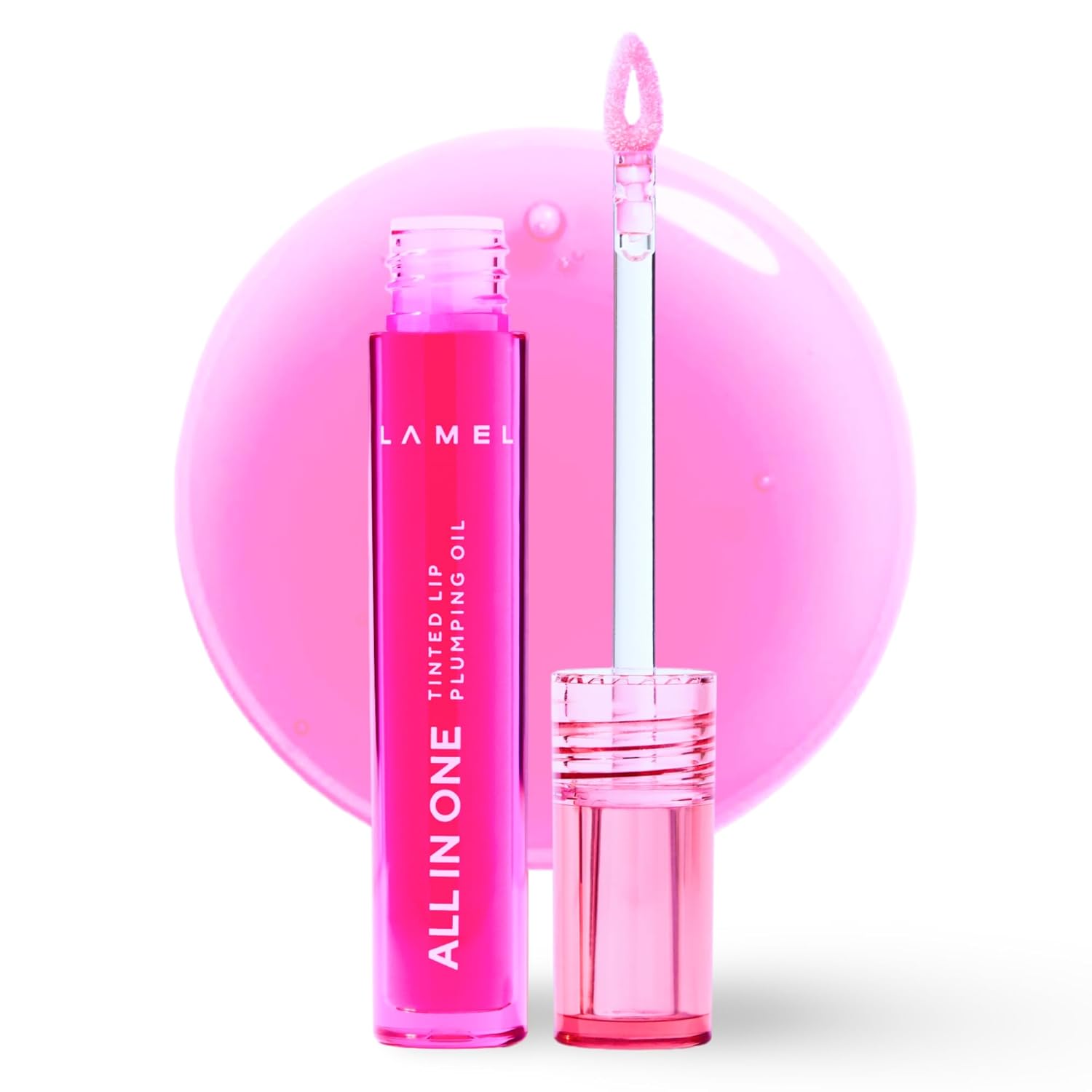 Lamel | All in One Lip Tinted Plumping Oil 404 3ml | Best Price in Pakistan original skincare product Pakistan مرکزی تصویر