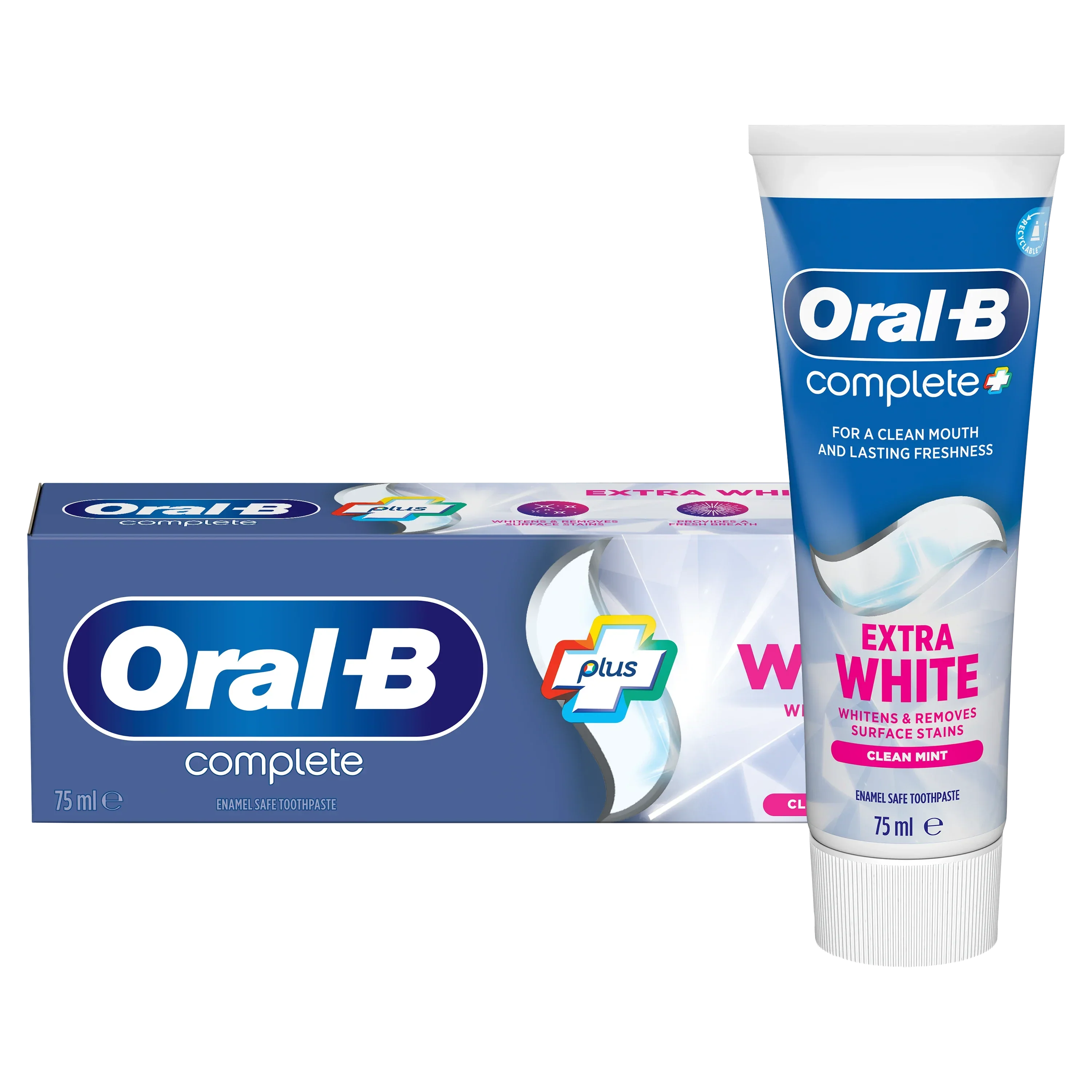 Oral B Tooth Paste Extra Complete White 75Ml | Best Price in Pakistan original skincare product Pakistan Main image