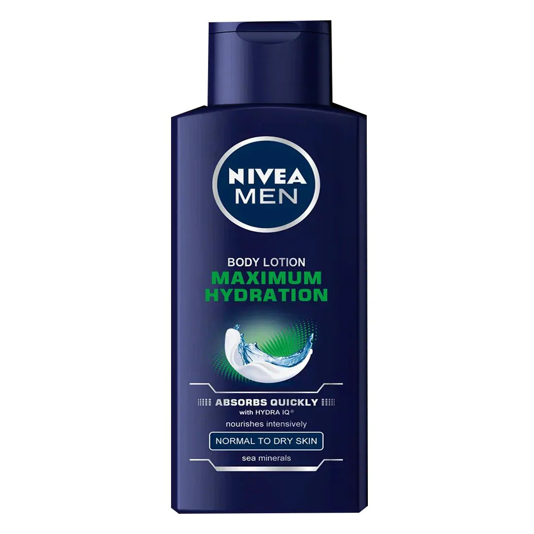 Nivea | Body Lotion Men Maximum Hydration 400Ml | Best Price in Pakistan original skincare product Pakistan مرکزی تصویر