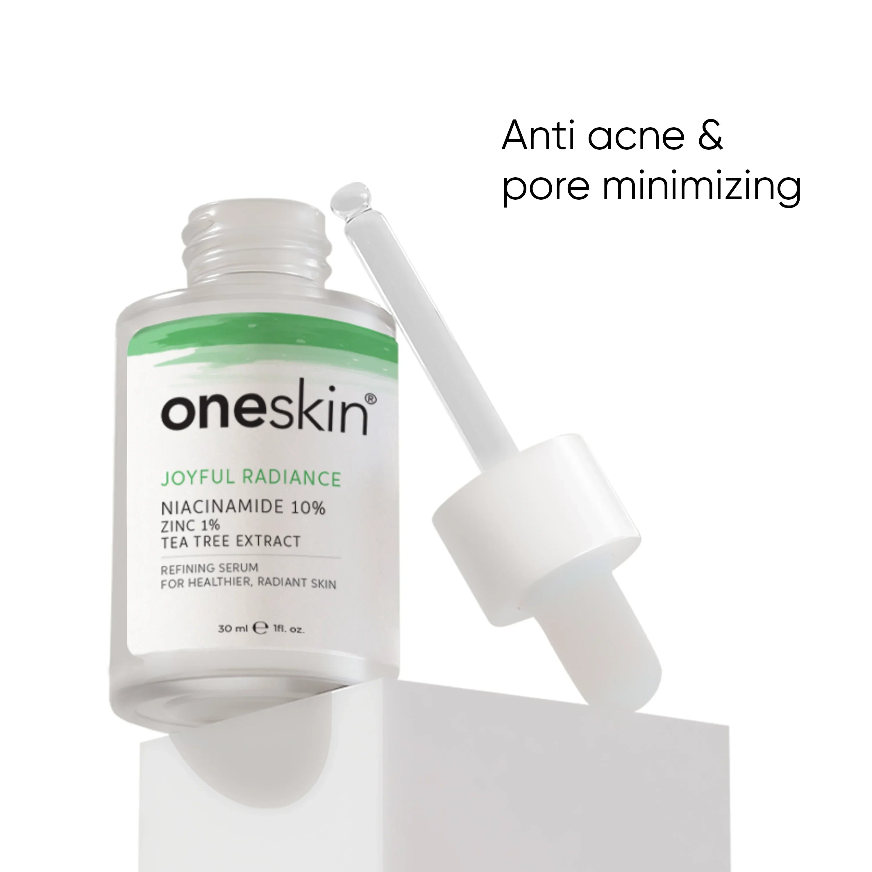 Oneskin | Joyful Radiance | Niacinamide 10%, Zinc 1%, Tea Tree Extract | 30ml | Best Price in Pakistan original skincare product Pakistan