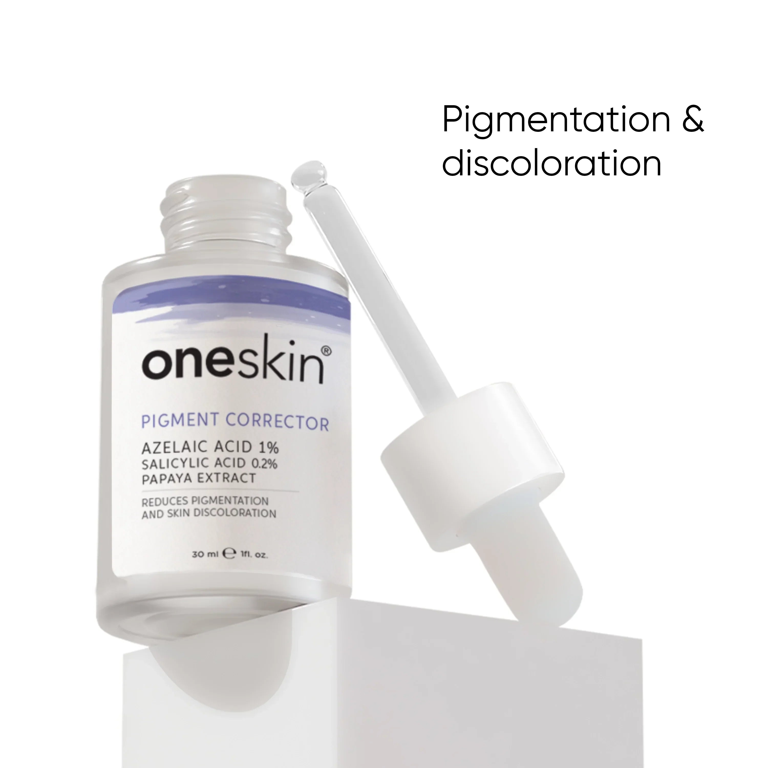 Oneskin | Pigment Corrector | Azelaic Acid 1%, Salicylic Acid 0.2%, Papaya Extract | 30ml | Best Price in Pakistan original skincare product Pakistan Main image