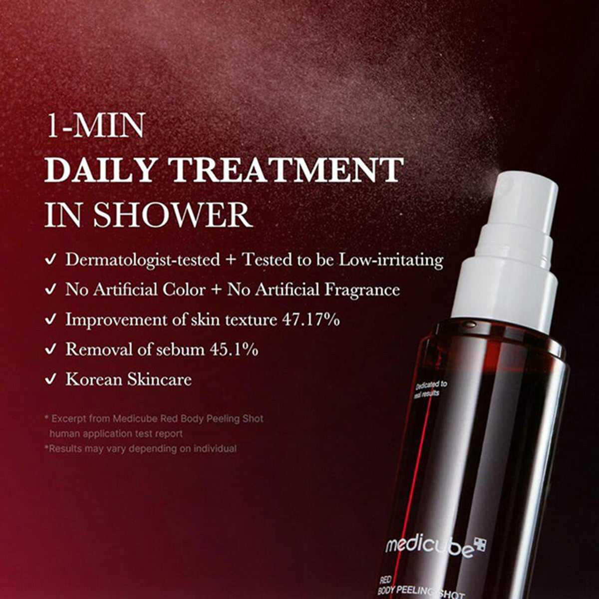 Medicube | Red Acne Body Peeling Shot | 110ml | Best Price in Pakistan original skincare product Pakistan Main image