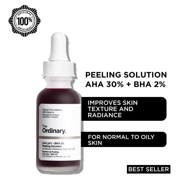 The Ordinary Peeling Solution AHA 30% + BHA 2% | 30ml | Best Price in Pakistan original skincare product Pakistan