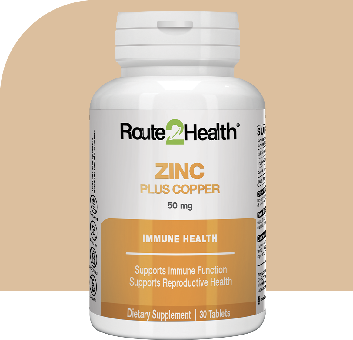 Route2Health Zinc Plus Copper | Best Price in Pakistan original skincare product Pakistan Main image