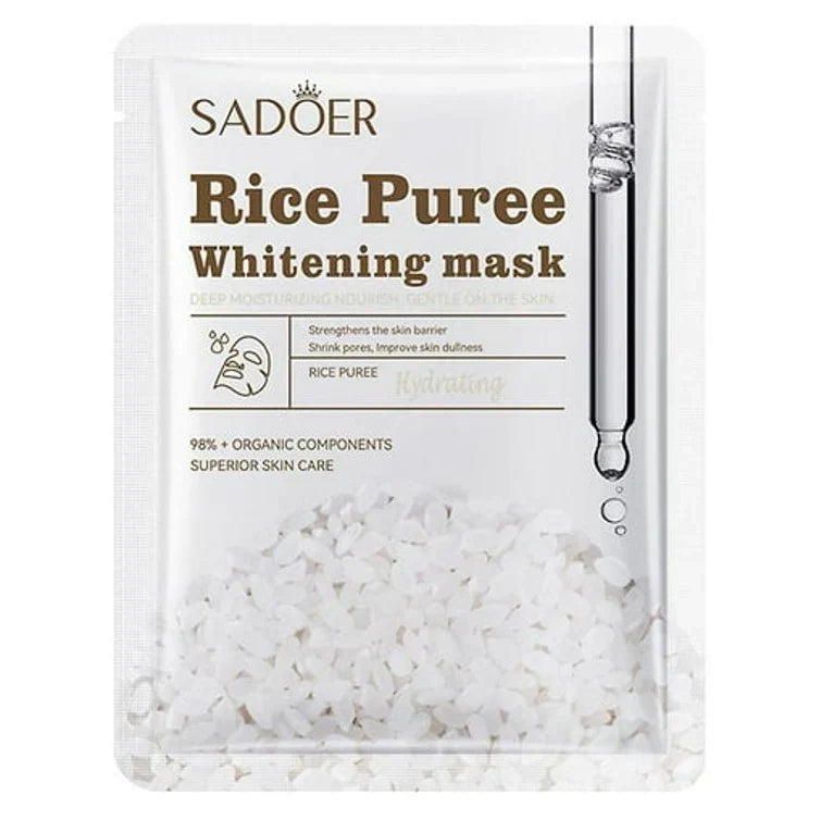 Sadoer | Rice Puree Whitening Facial Mask | 25g | Best Price in Pakistan original skincare product Pakistan