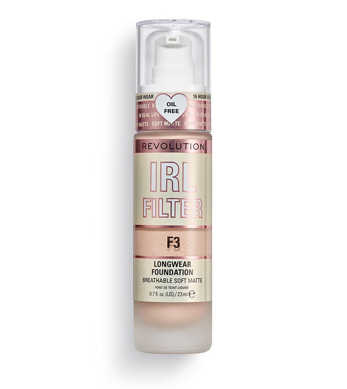 Makeup Revolution IRL Filter Longwear Foundation F3 | Best Price in Pakistan original skincare product Pakistan