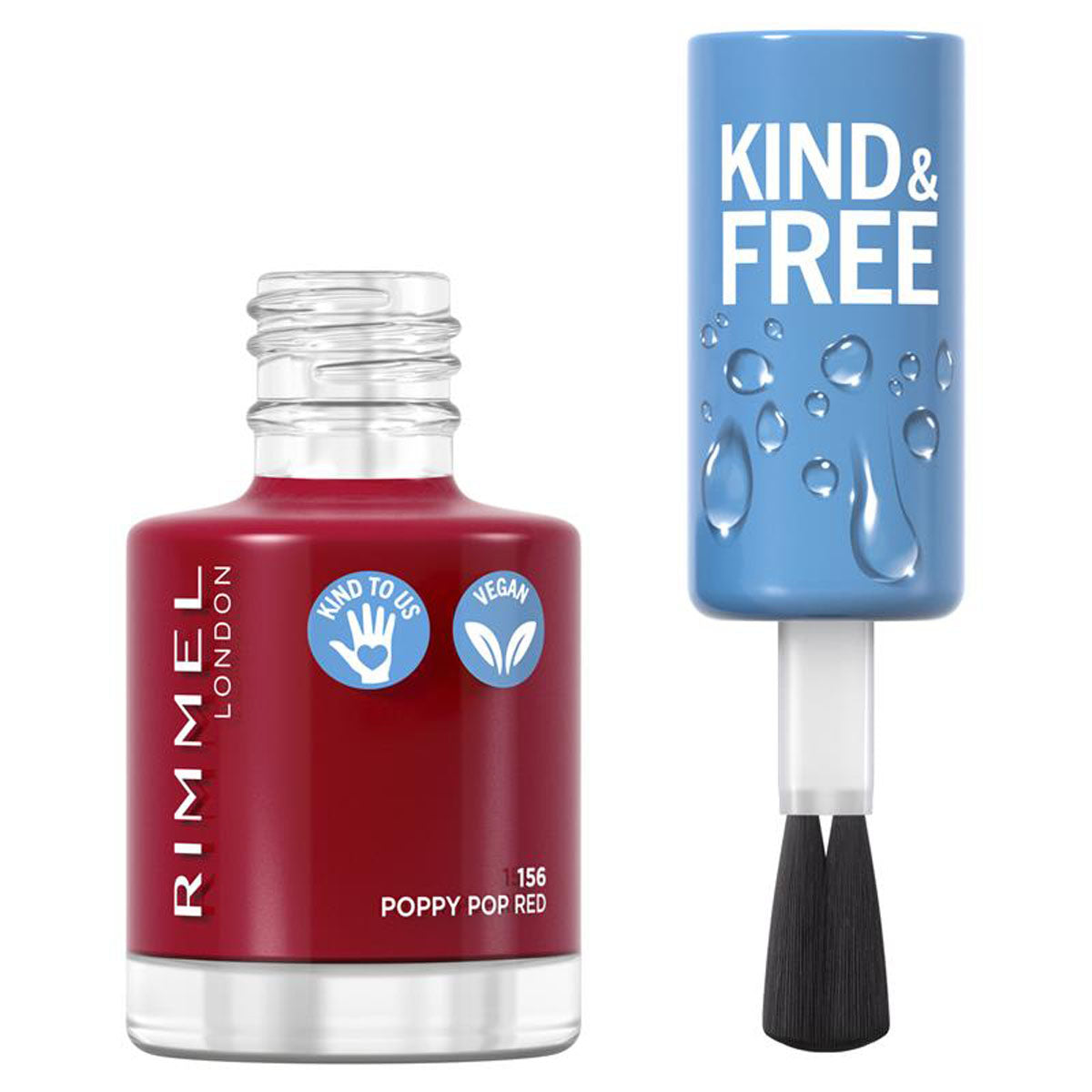 Rimmel London | Kind & Free Nail Polish | 156 Poppy Pop | Best Price in Pakistan original skincare product Pakistan Main image
