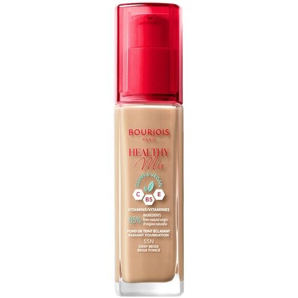 Bourjois | Healthy Mix Clean Foundation 55 Deep Beige | Best Price in Pakistan original skincare product Pakistan
