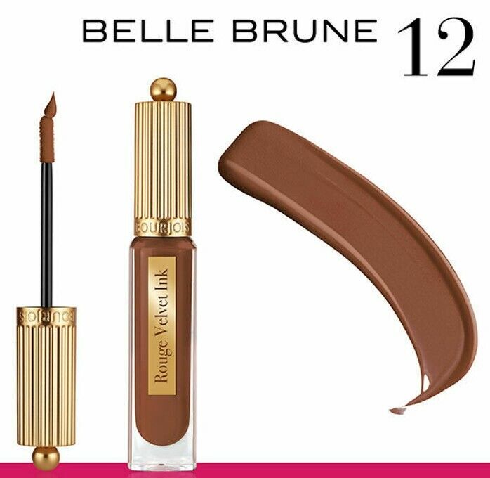 Bourjois | Rouge Velvet Ink Lipstick | 12 | Belle Brune | Best Price in Pakistan original skincare product Pakistan مرکزی تصویر