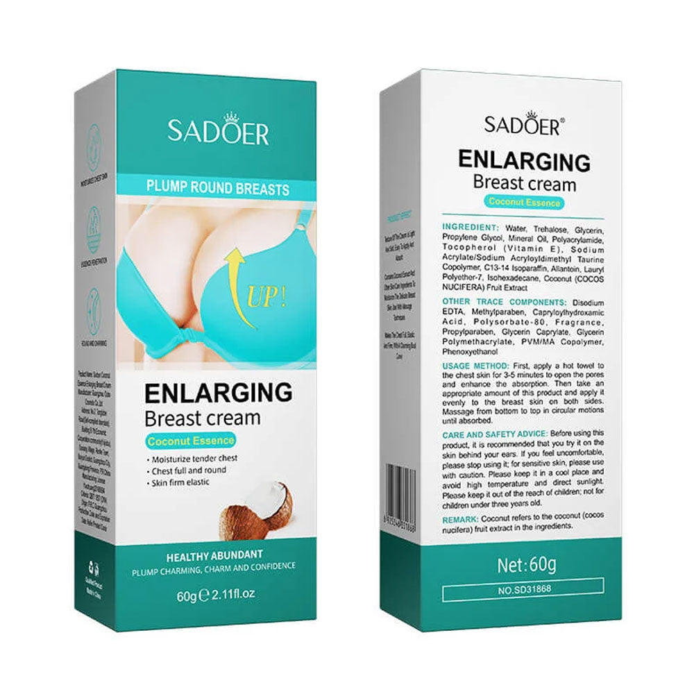 Sadoer | Enlarging Breast Cream Coconut Essence | 60G | Best Price in Pakistan original skincare product Pakistan
