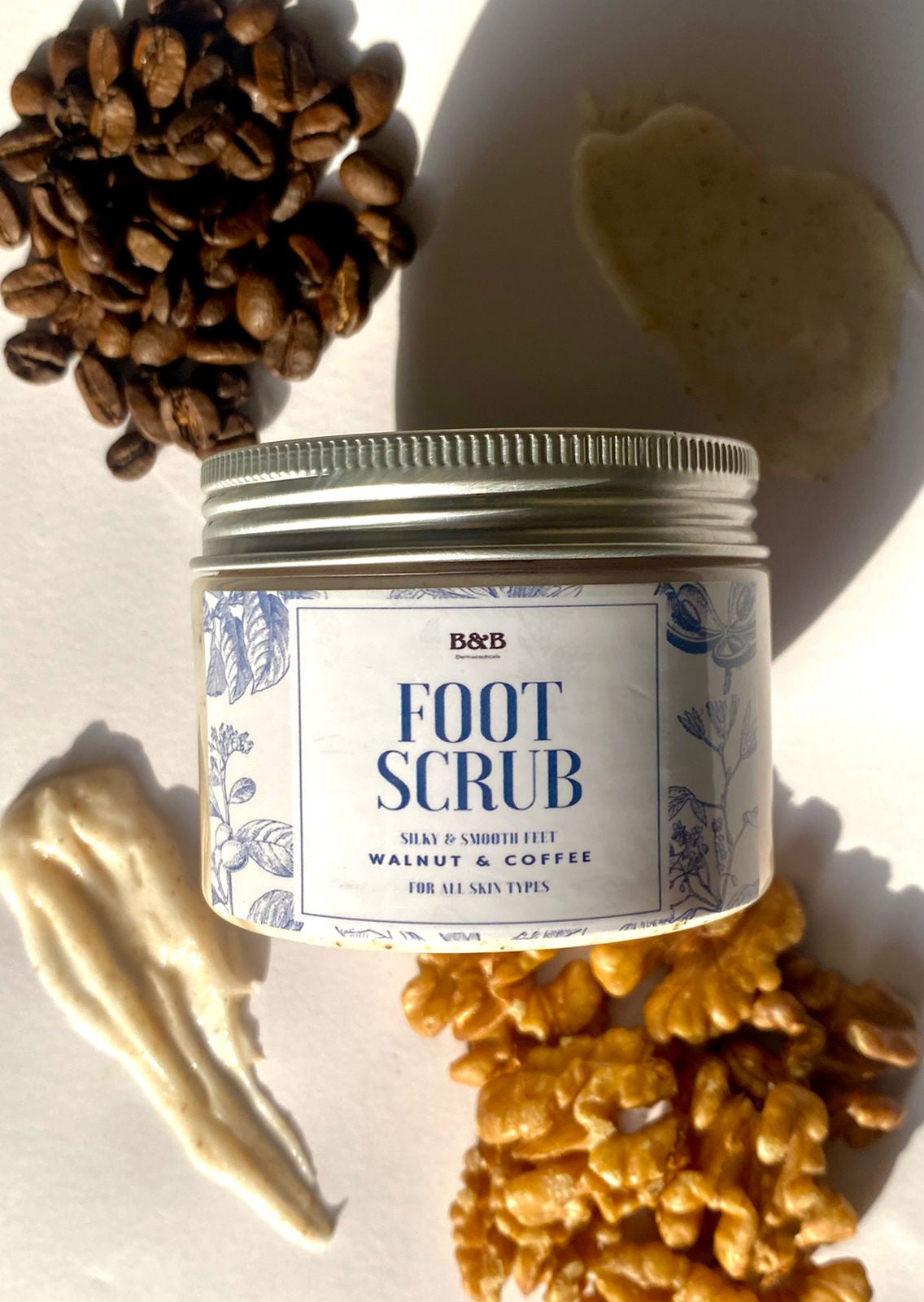 B&B Derma | Coffee & Walnut Foot Scrub | Best Price in Pakistan original skincare product Pakistan