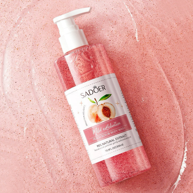 Sadoer Peach Scrub Body Wash 300Ml | Best Price in Pakistan original skincare product Pakistan Main image