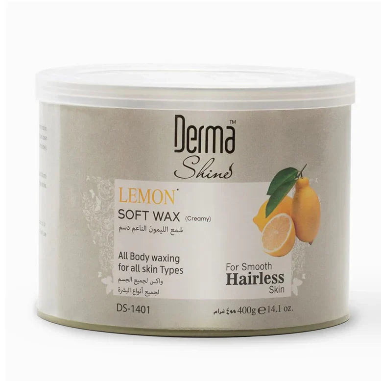 Derma Shine Lemon Soft Wax 400G | Best Price in Pakistan original skincare product Pakistan مرکزی تصویر
