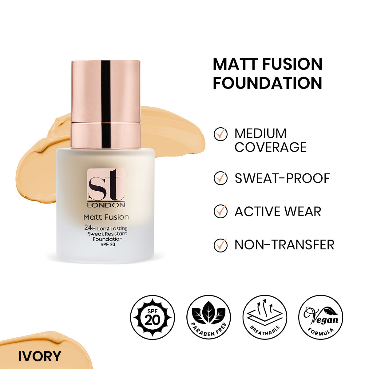ST London | Matt Fusion Foundation | Best Price in Pakistan original skincare product Pakistan