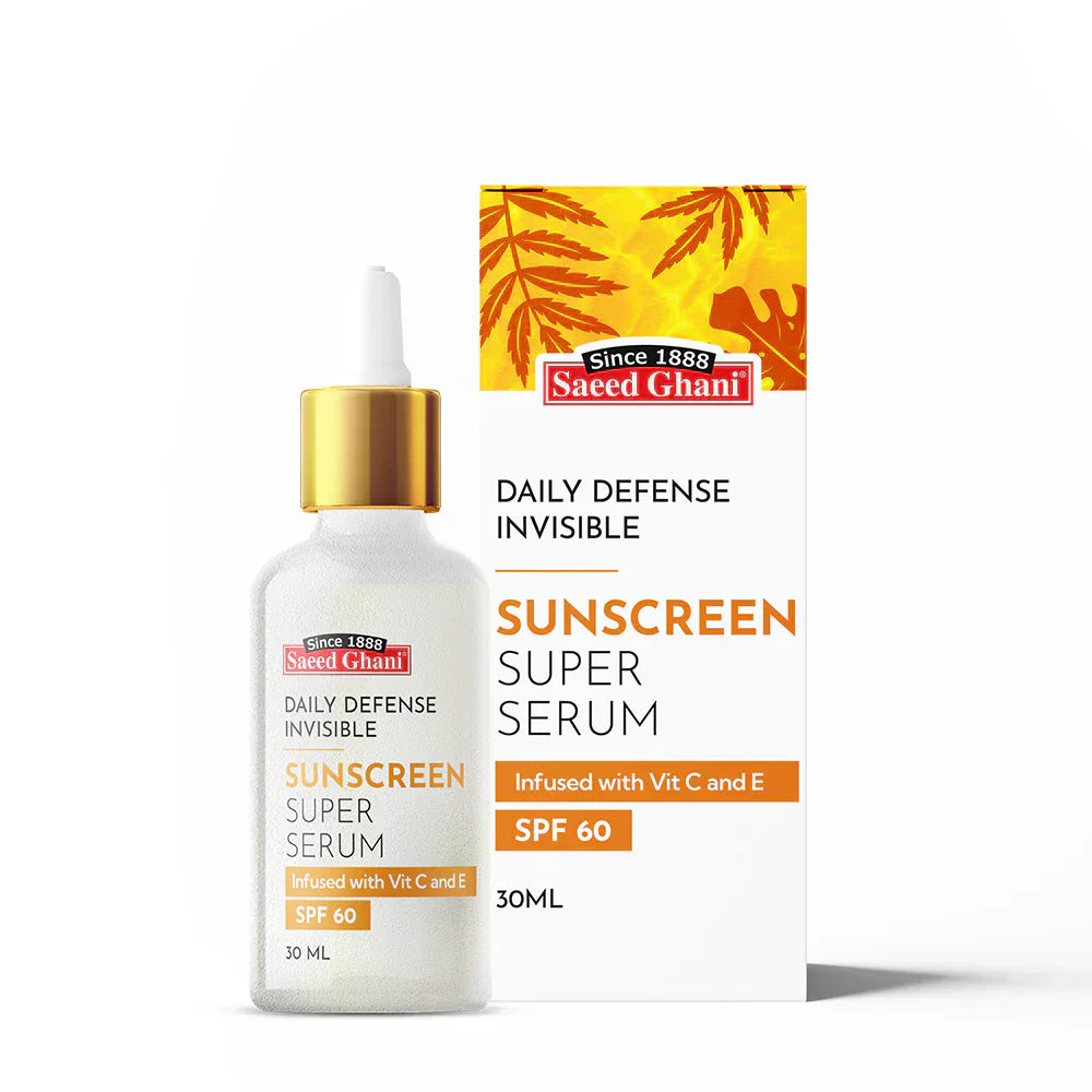 Saeed Ghani | Daily Defense Invisible Sunscreen Super Serum SPF 60 | Best Price in Pakistan original skincare product Pakistan Main image