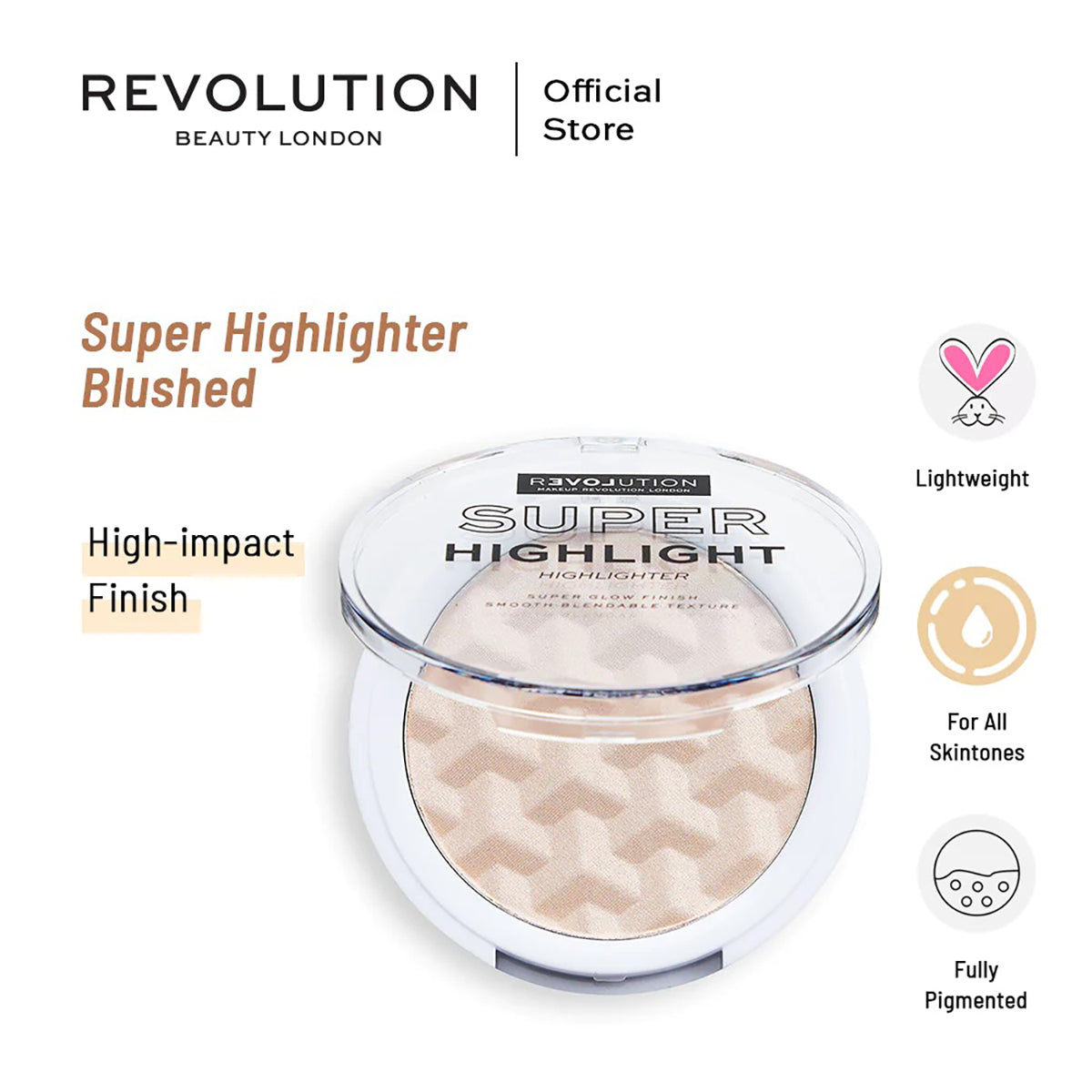 Revolution | Super Highlight Blushed | Best Price in Pakistan original skincare product Pakistan مرکزی تصویر