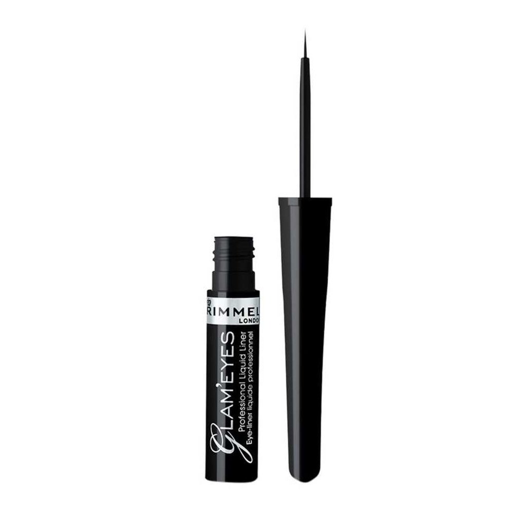 Rimmel Glam Eyes Professional Liquid Eyeliner | Black | Best Price in Pakistan original skincare product Pakistan