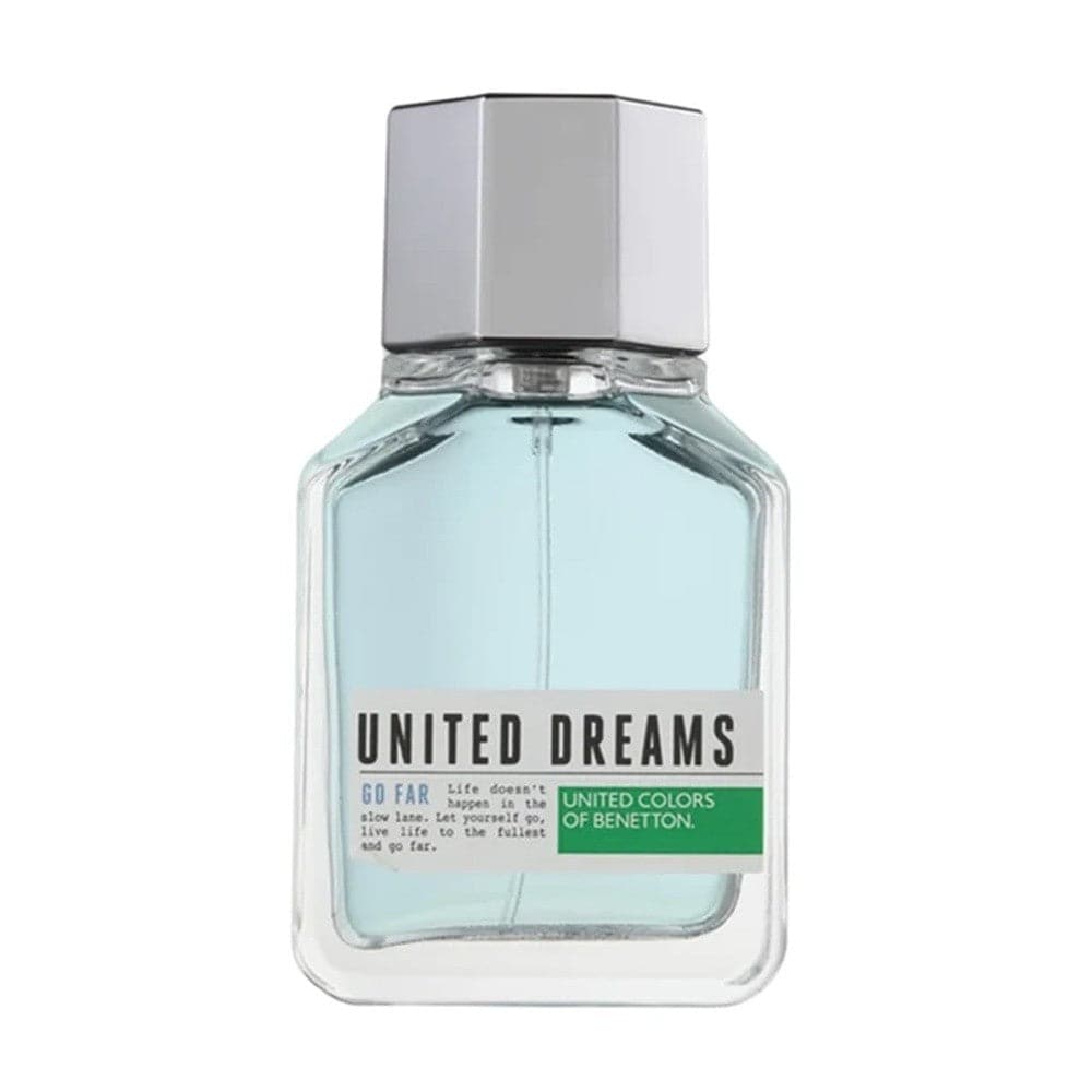 Benetton United Dreams Go Far Eau De Toilette Spray For Men 100ml | Best Price in Pakistan original skincare product Pakistan مرکزی تصویر