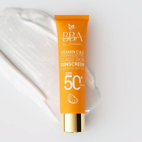BBA By Suleman | Vitamin C & E Sunscreen SPF 50+ PA++++ | 50ml | Best Price in Pakistan original skincare product Pakistan