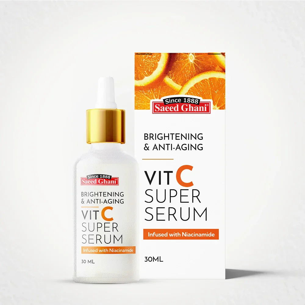 Saeed Ghani Brightening & Anti Aging Vit C Niacinamide Serum 30ml | Best Price in Pakistan original skincare product Pakistan Main image