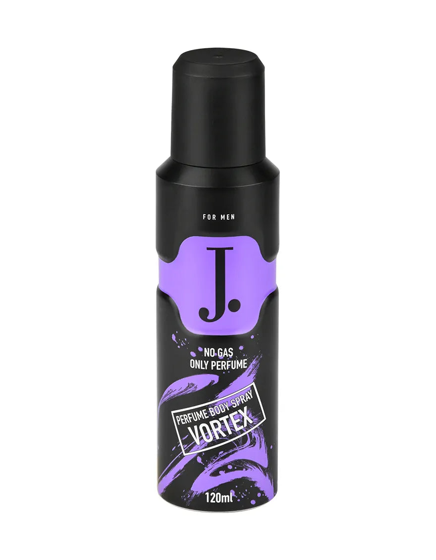 J. No Gas Perfume Body Spray | Vortex | 120ml | Best Price in Pakistan original skincare product Pakistan